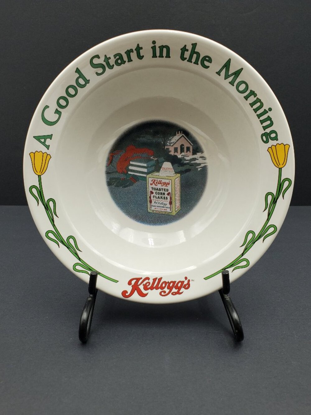 Kellogg's Corn Flakes 90th Anniversary Collectible Cereal Bowls Vintage Ad Bowls - Picture 8 of 13